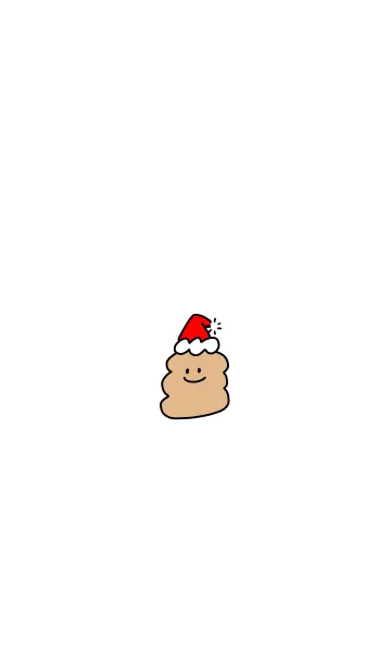 [LINE着せ替え] シンプル うんちのクリスマス着せ替えの画像1