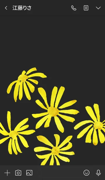 [LINE着せ替え] 黄色い花の着せかえ つわぶきの画像3