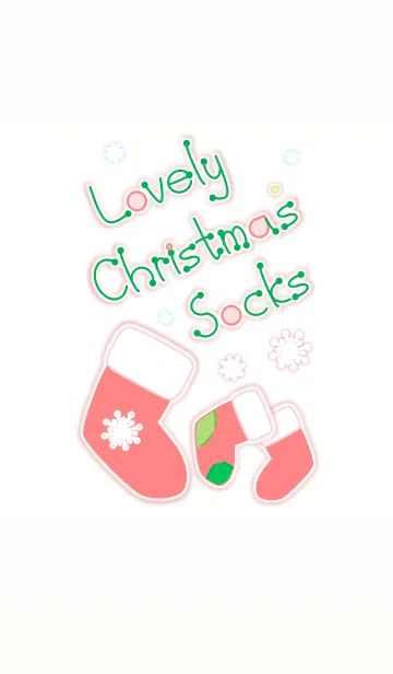 [LINE着せ替え] Lovely Christmas Socks 2！ (Green Ver.4)の画像1