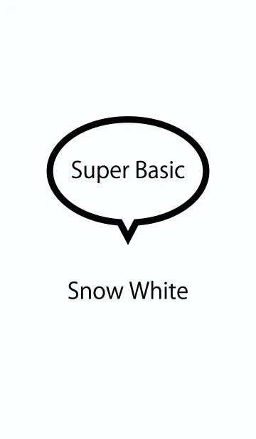 [LINE着せ替え] Super Basic Snow Whiteの画像1