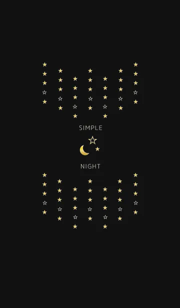 [LINE着せ替え] SIMPLE NIGHT -GOLD-の画像1