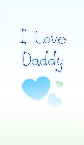 [LINE着せ替え] I Love Daddy！ (Blue Ver.4)の画像1