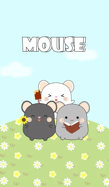 [LINE着せ替え] Love Cute Fat Mouse Theme (jp)の画像1