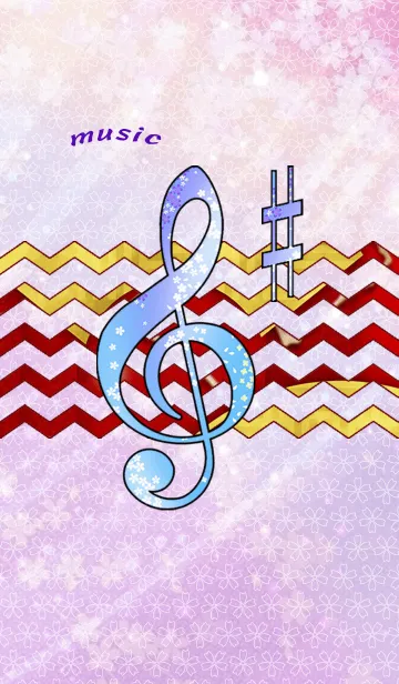 [LINE着せ替え] 桜メロディー (音楽) 20の画像1