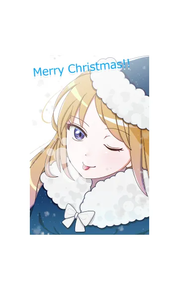 [LINE着せ替え] ネイビーサンタの画像1