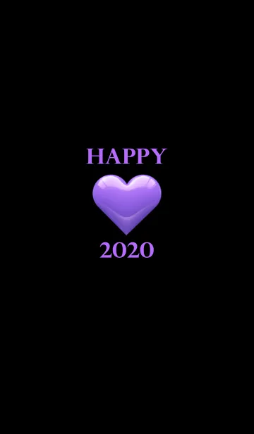 [LINE着せ替え] シンプル Happy ハート 2020年 No.1-2の画像1