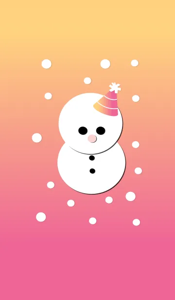 [LINE着せ替え] Cute snowman 5 ^^の画像1