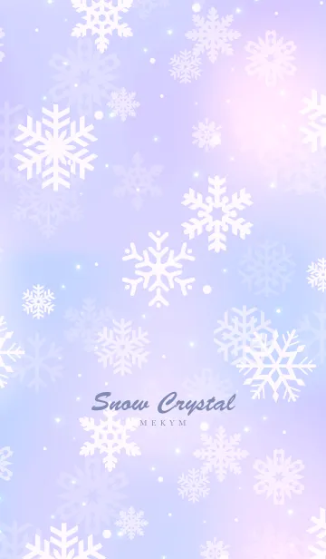 [LINE着せ替え] Snow Crystal Purple 6 -MEKYM-の画像1