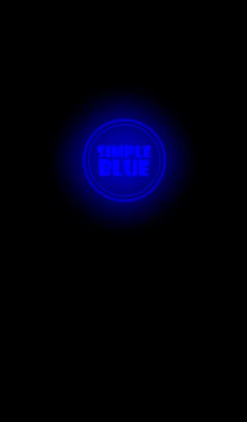 [LINE着せ替え] blue Neon Theme v.2 (jp)の画像1