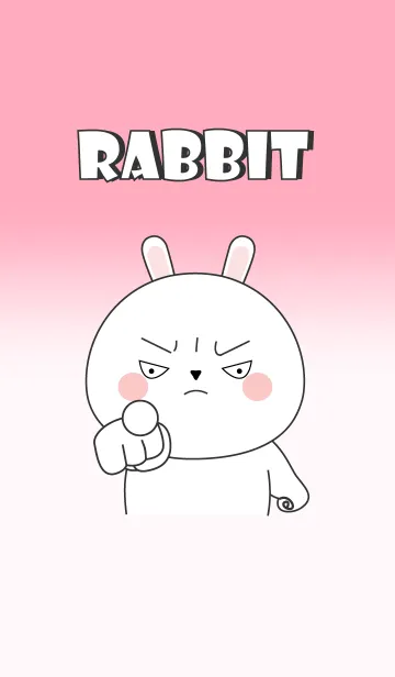 [LINE着せ替え] Cutie White Rabbit Theme (jp)の画像1