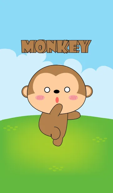 Love Kawaii Monkey Theme (jp)の着せ替えメイン画像