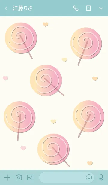 [LINE着せ替え] Cute candy 22 :)の画像3