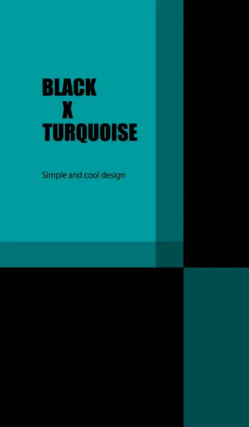 [LINE着せ替え] BLACK X TURQUOISEの画像1