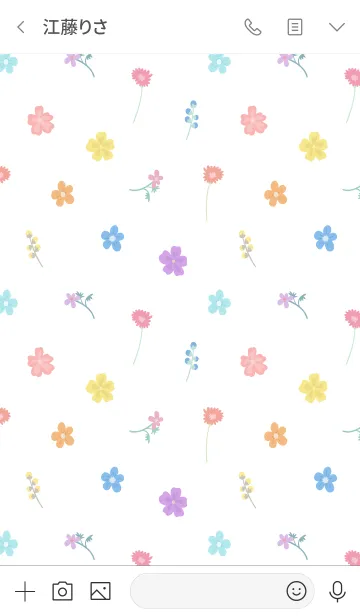 [LINE着せ替え] Tiny Nation - Flower 4の画像3