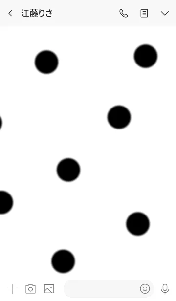 [LINE着せ替え] 大きめドットが可愛い♪の画像3