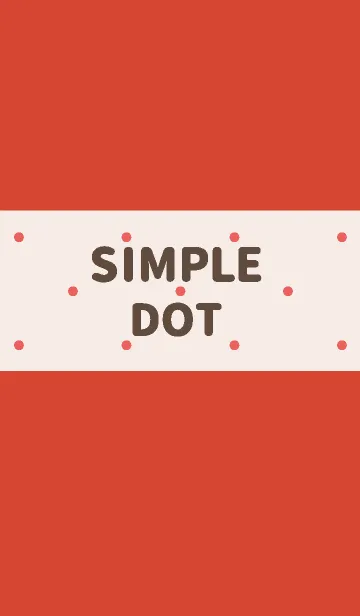[LINE着せ替え] SIMPLE DOT【RED】の画像1