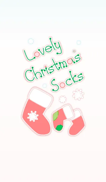 [LINE着せ替え] Lovely Christmas Socks 2！ (Beige Ver.4)の画像1