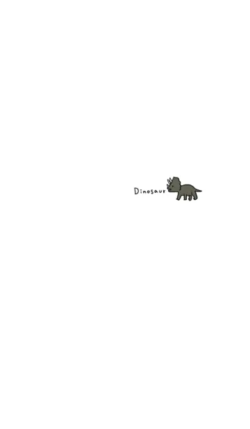 [LINE着せ替え] ワンポイント。恐竜。トリケラトプス。の画像1