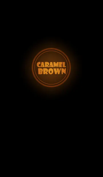 [LINE着せ替え] Caramel Brown Neon Theme v.2 (jp)の画像1