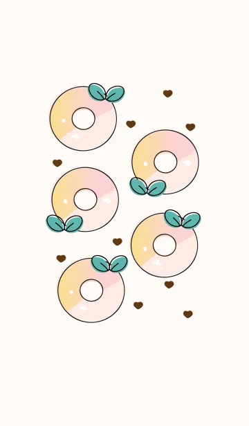 [LINE着せ替え] Yummy donuts 20の画像1