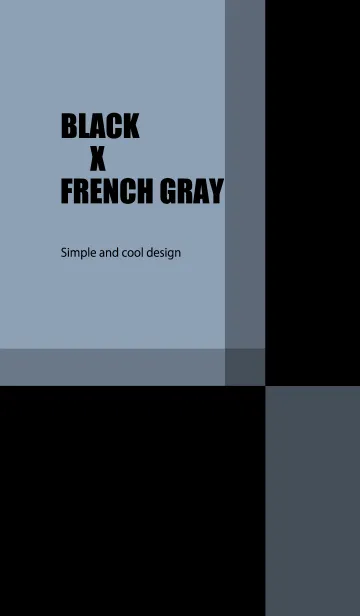 [LINE着せ替え] BLACK X FRENCH GRAYの画像1