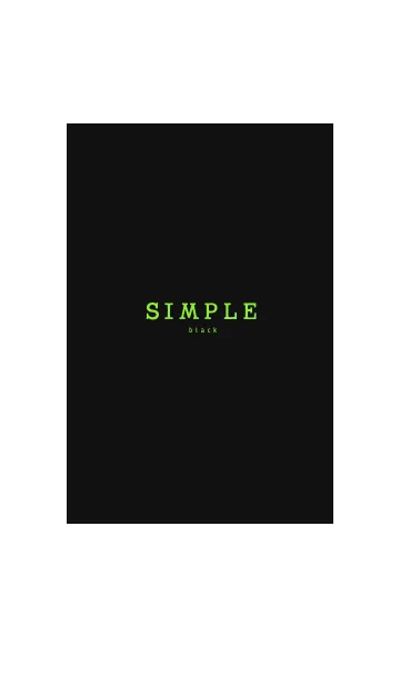 [LINE着せ替え] SIMPLE black 4の画像1