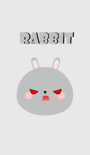 [LINE着せ替え] Love Simple Gray Rabbit Theme (jp)の画像1