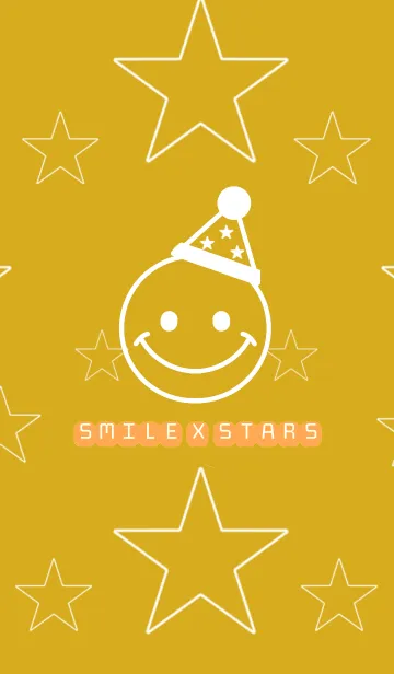 [LINE着せ替え] SMILE X STARS * yellow ver.の画像1