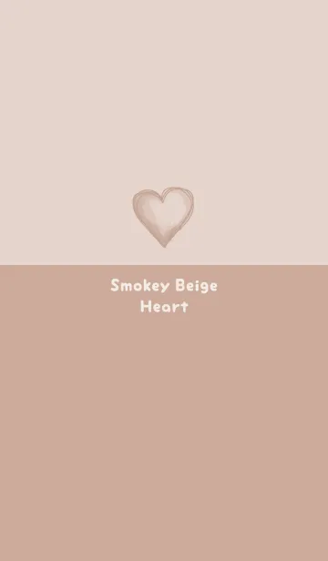 [LINE着せ替え] ゆるシンプル♥スモーキーベージュハートの画像1