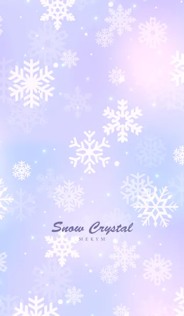 [LINE着せ替え] Snow Crystal Purple 7 -MEKYM-の画像1