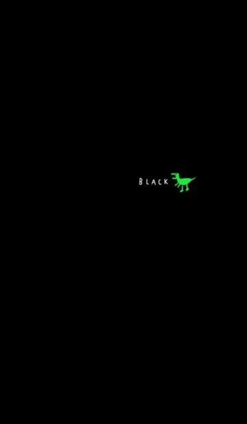 [LINE着せ替え] ワンポイント。恐竜。黒。の画像1