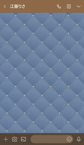 [LINE着せ替え] LOVE QUILTING BLUE 4の画像3