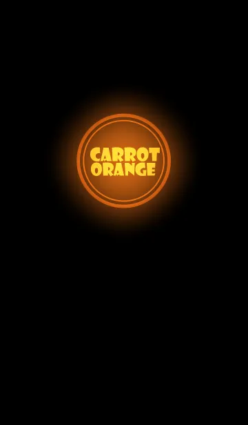 [LINE着せ替え] Carrot Orange Neon Theme v.2 (jp)の画像1