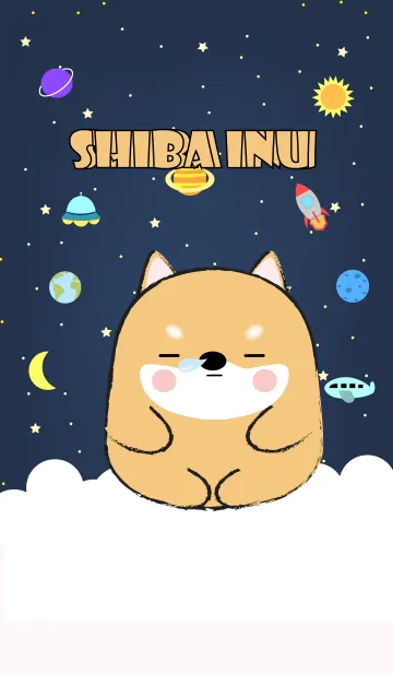 Emotions Shiba Inu On Galaxy (jp)の着せ替えメイン画像