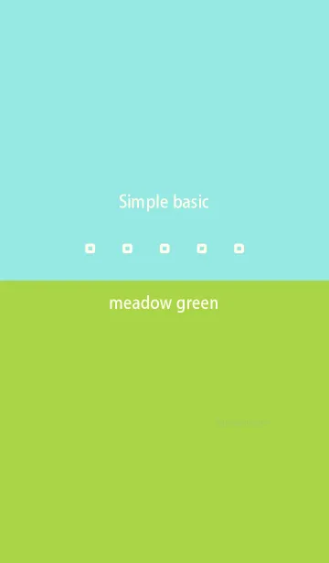 [LINE着せ替え] Simple basic メドウ グリーンの画像1