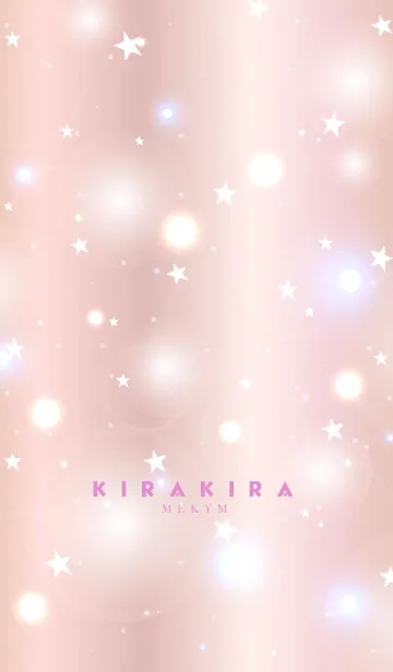 [LINE着せ替え] KIRAKIRA STAR -PINK GOLD- 6の画像1