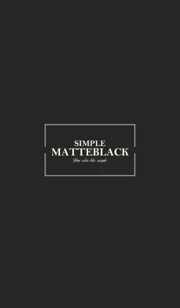 [LINE着せ替え] MATTE BLACK 19 -SIMPLE-の画像1
