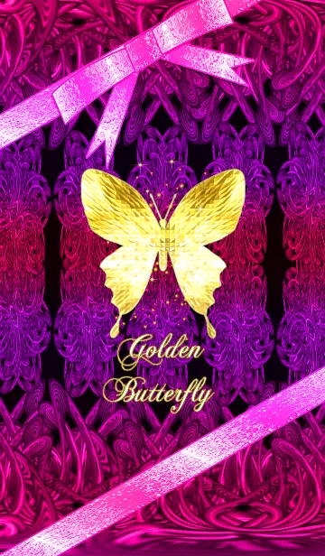 [LINE着せ替え] キラキラ♪黄金の蝶#57の画像1