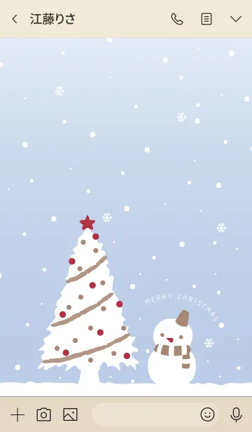 [LINE着せ替え] Christmas day (JP-White ver.)の画像3