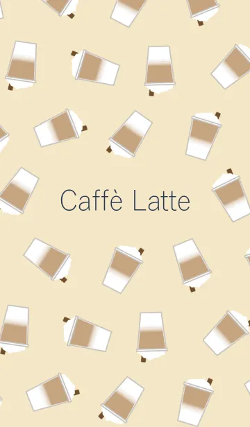 [LINE着せ替え] Caffe Latte -NavyBlue＆Beige-の画像1