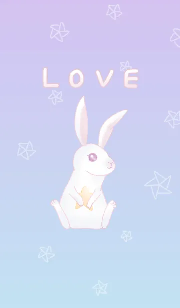 [LINE着せ替え] いとしいウサギの画像1