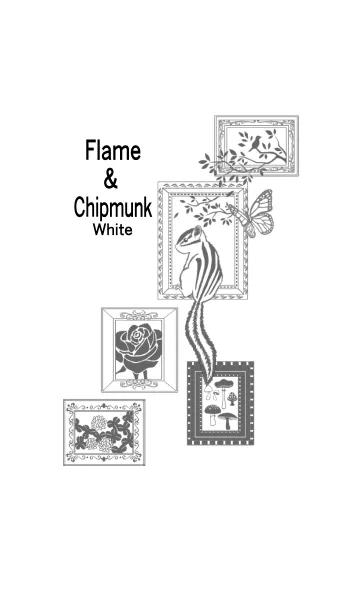 [LINE着せ替え] Flame＆Chipmunk_Whiteの画像1