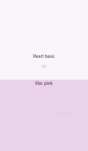 Heart basic ライラック ピンクの着せ替えメイン画像