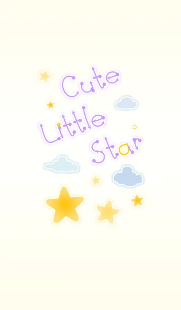 [LINE着せ替え] Cute Little Star！ (Yellow Ver.5)の画像1