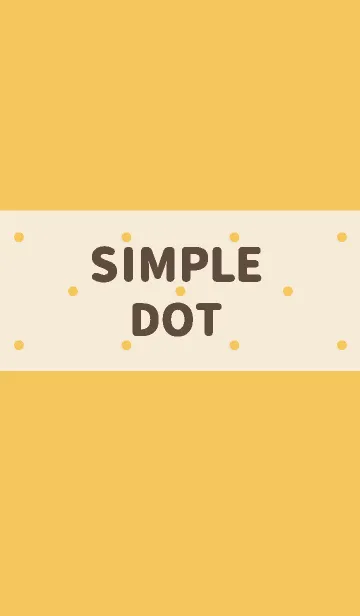 [LINE着せ替え] SIMPLE DOT【ORANGE】の画像1