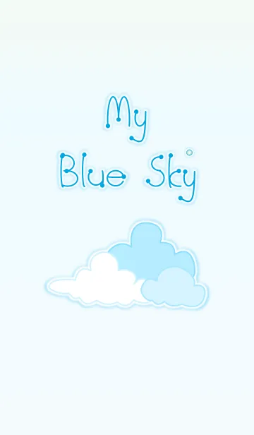 [LINE着せ替え] My Blue Sky！ (Blue V.4)の画像1