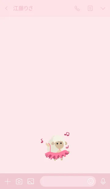 [LINE着せ替え] かわいいバレエ羊の画像3