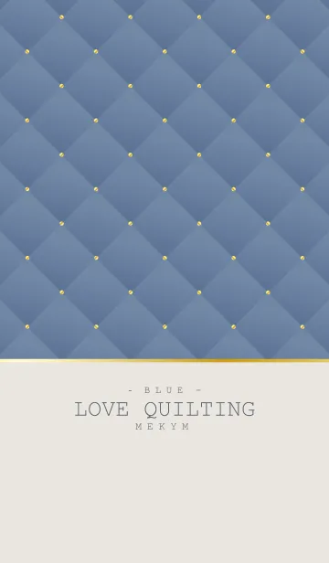 [LINE着せ替え] LOVE QUILTING BLUE 5の画像1