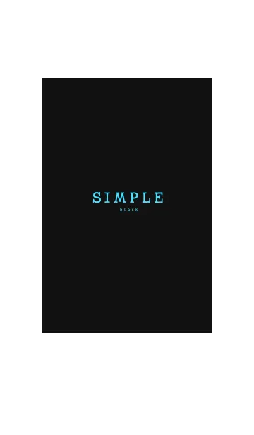 [LINE着せ替え] SIMPLE black 1の画像1