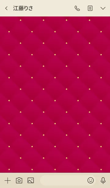 [LINE着せ替え] LOVE QUILTING WINE RED 8の画像3
